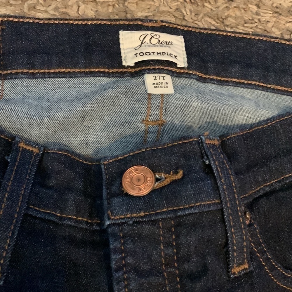 J Crew toothpick 27T jeans - Picture 5 of 8